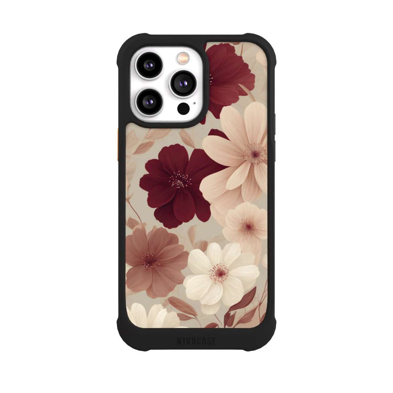 iPhone 14 Pro Max NIVOmax Romantic Flowers Beige with AI