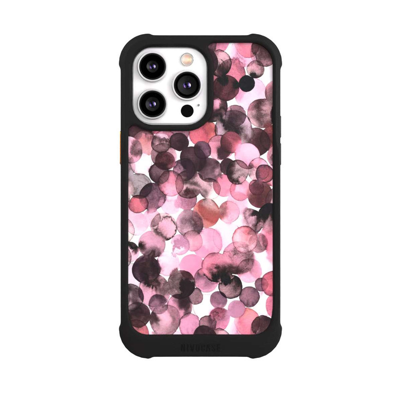 iPhone 14 Pro Max NIVOmax Purple Dots Watercolor