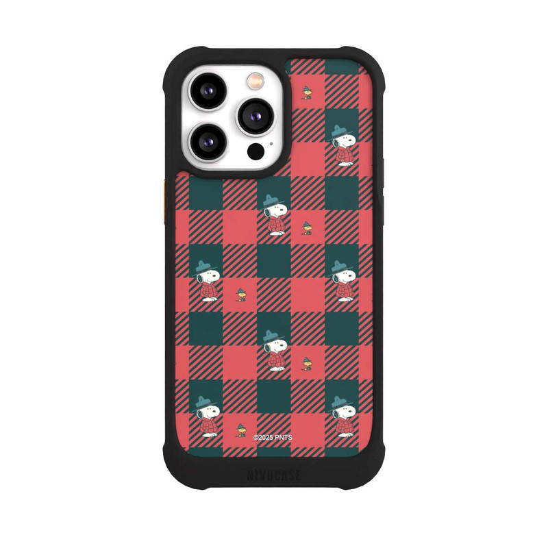 iPhone 14 Pro Max NIVOmax Peanuts Rot Schottenmuster