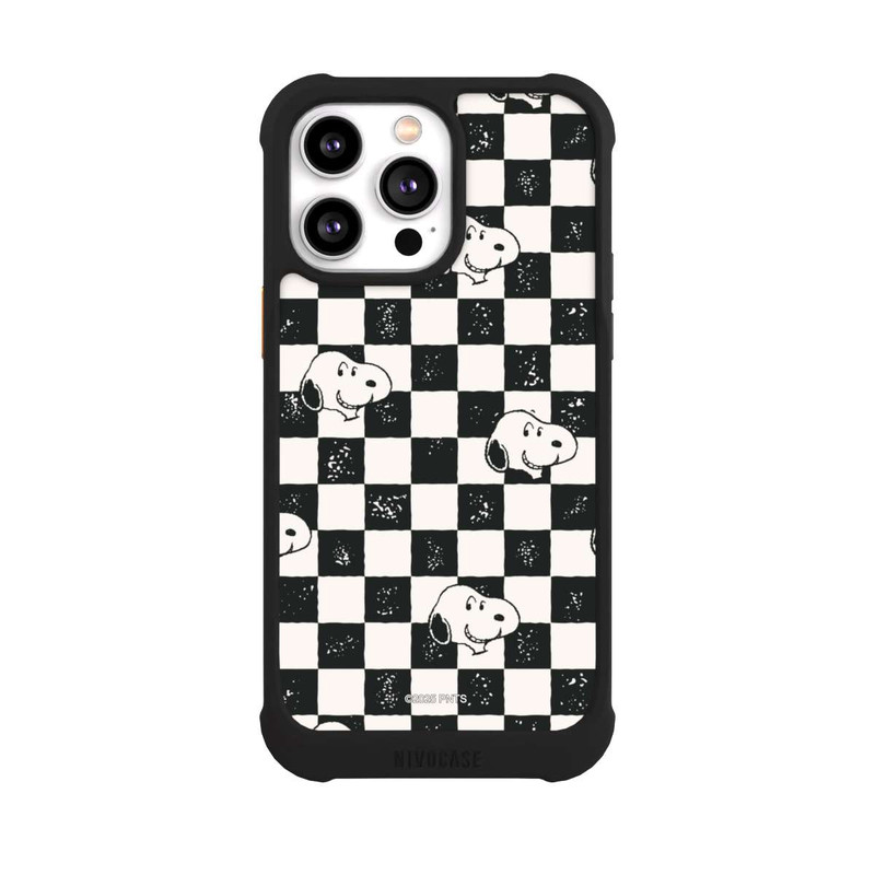 iPhone 14 Pro Max NIVOmax Snoopy Heads Checked Pattern