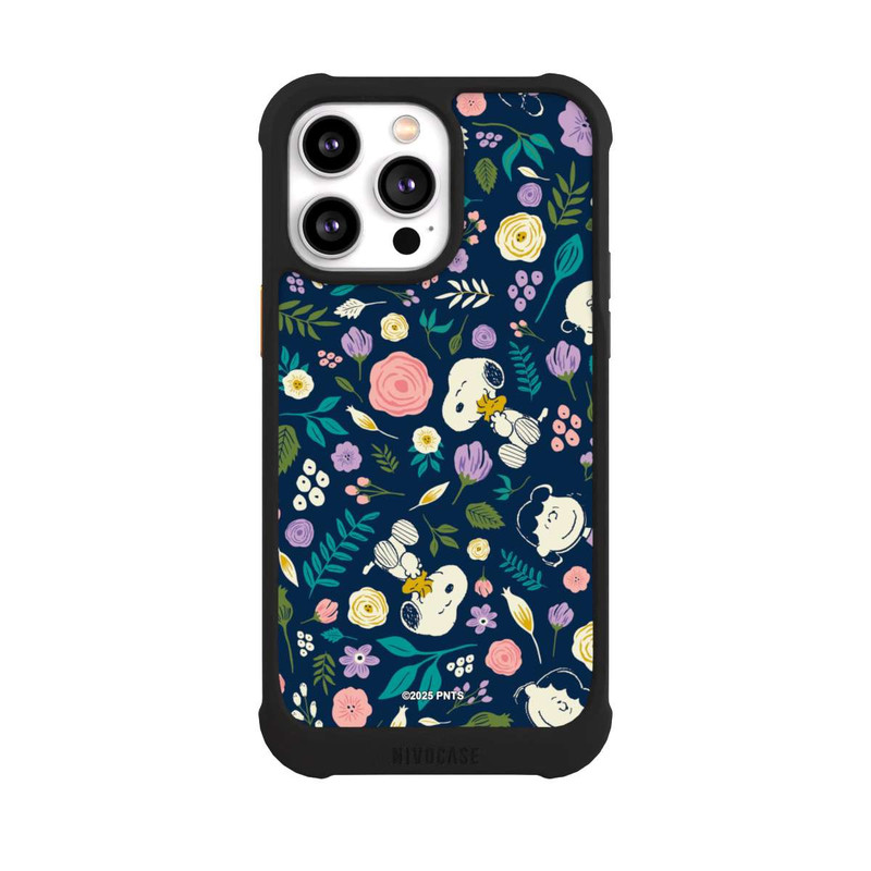 iPhone 14 Pro Max NIVOmax Peanuts Dark Flower Pattern