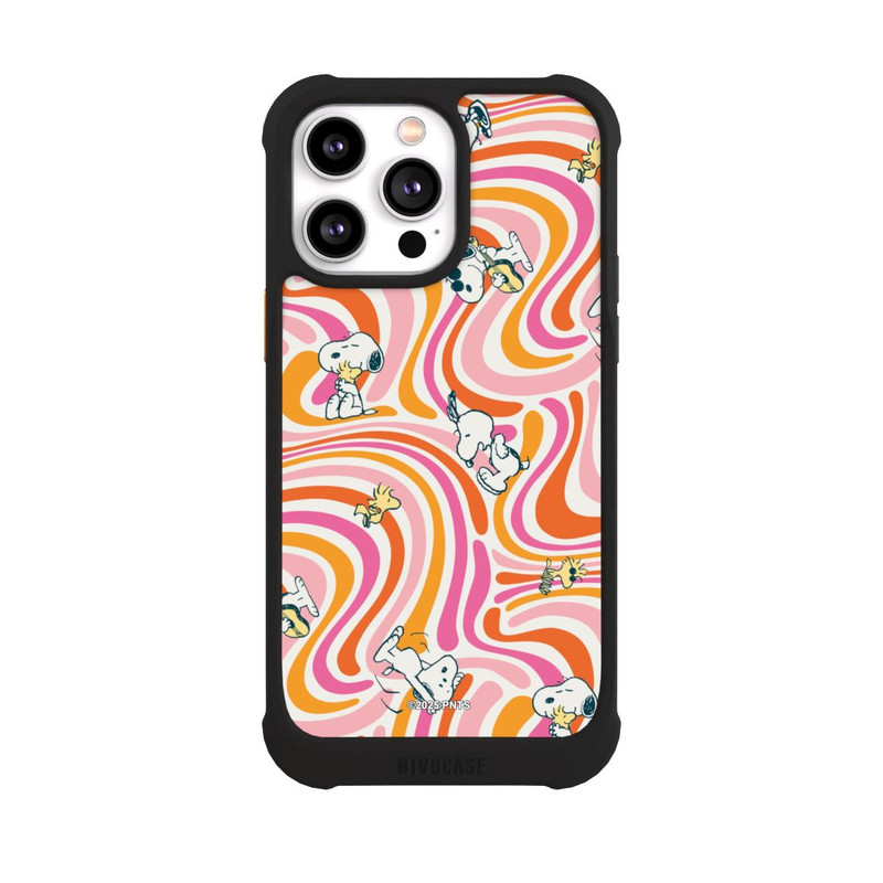 iPhone 14 Pro Max NIVOmax Peanuts Hippie Pattern Orange