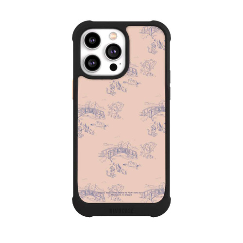 Apple iPhone 14 Pro Max NIVOmax Winnie Puuh Keramik Muster Brücke Pink