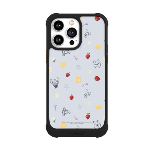 Apple iPhone 14 Pro Max NIVOmax Winnie Puuh und Freunde Erdbeer Muster Blau