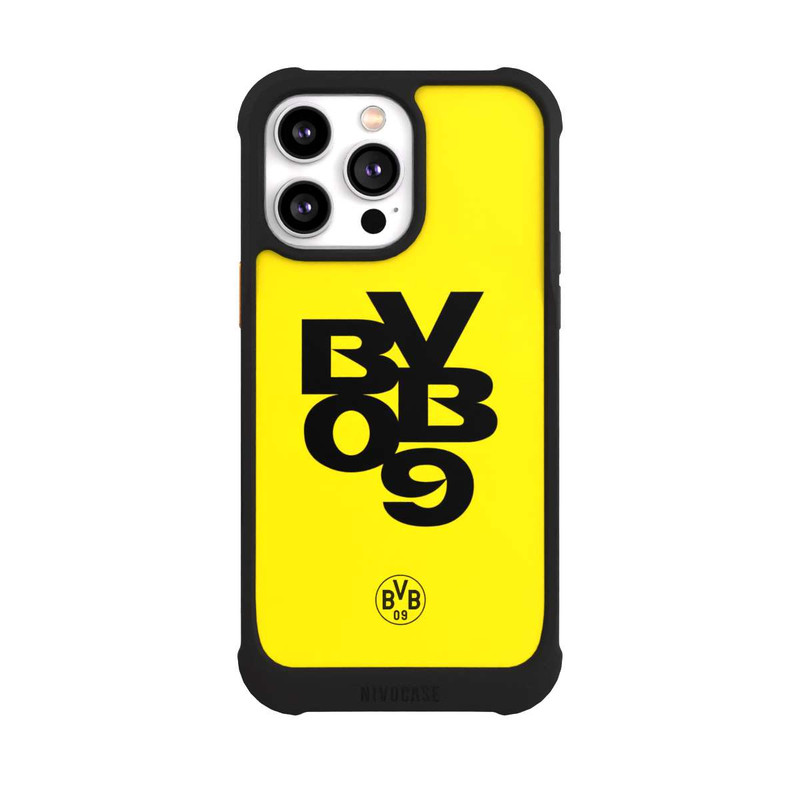 iPhone 14 Pro Max NIVOmax BVB09 Schwarz Gelb