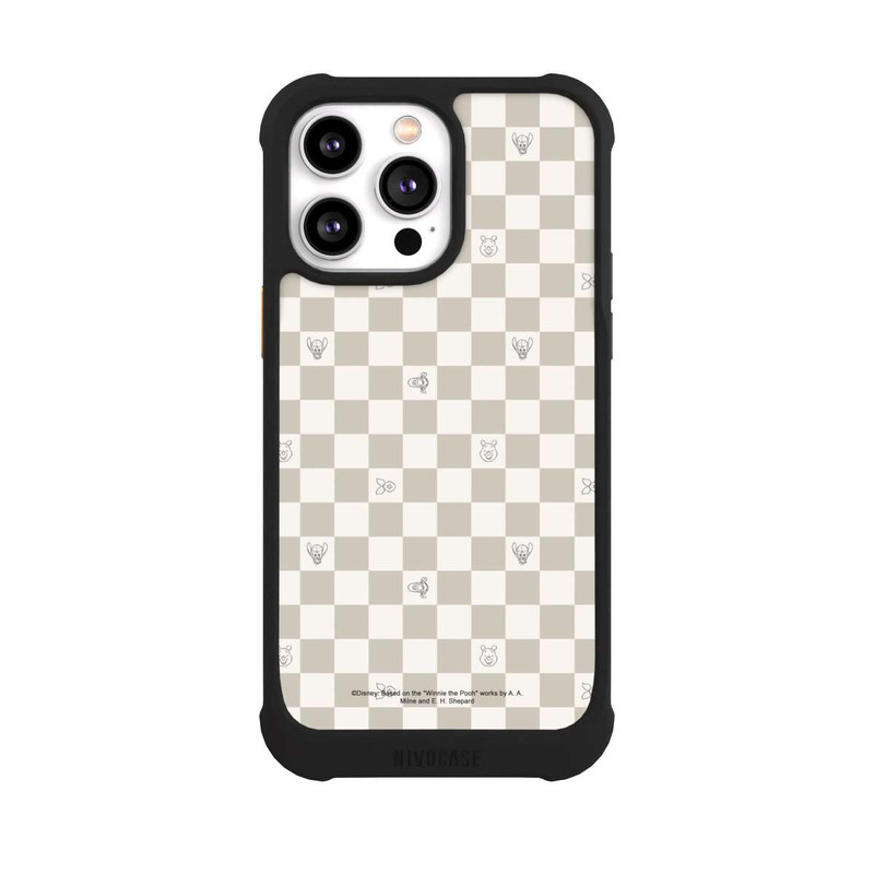 iPhone 14 Pro Max NIVOmax Winnie the Pooh Checked Pattern Beige