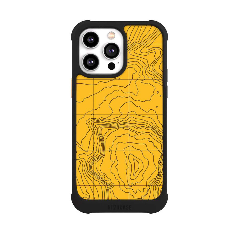 iPhone 14 Pro Max NIVOmax Berg gelbe Linien