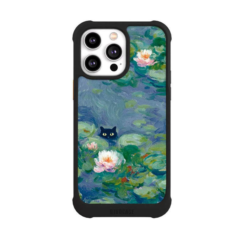 iPhone 14 Pro Max NIVOmax Katze im Teich Gemälde