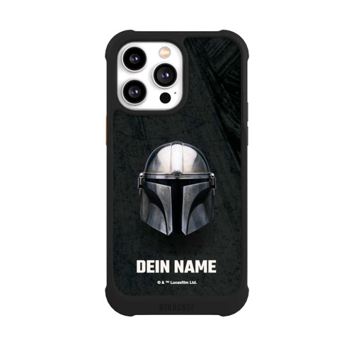 Apple iPhone 14 Pro Max NIVOmax Star Wars Mandalorian Black Helmet Personalisierbar