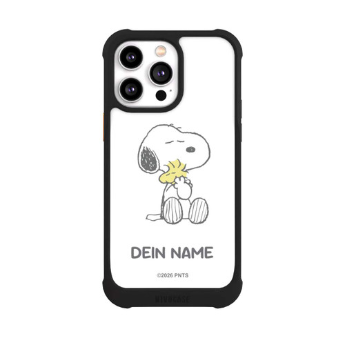 Apple iPhone 14 Pro Max NIVOmax Snoopy And Woodstock Cuddling Personalisierbar