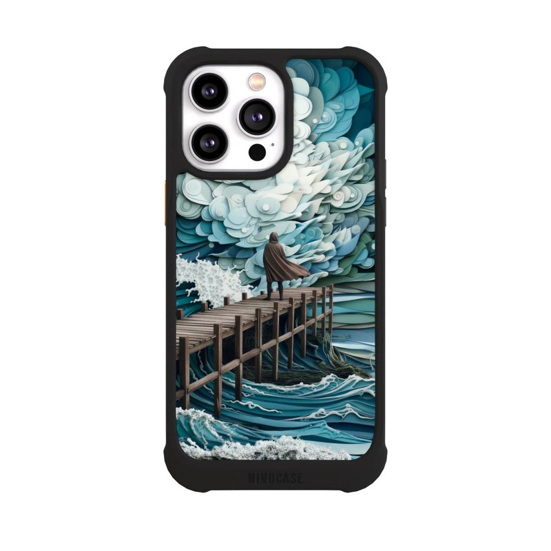 iPhone 14 Pro Max NIVOmax Stürmische See mit KI
