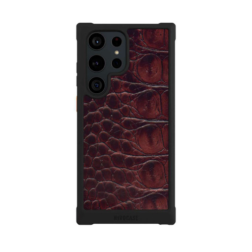 Samsung Galaxy S23 Ultra NIVOmax Cuir de Crocodile