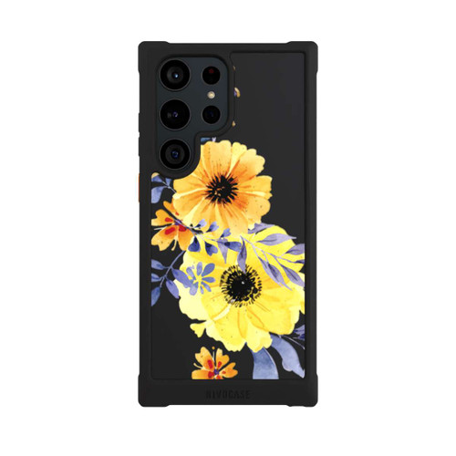 Samsung Galaxy S23 Ultra NIVOmax Gelbe schwedische Blumen