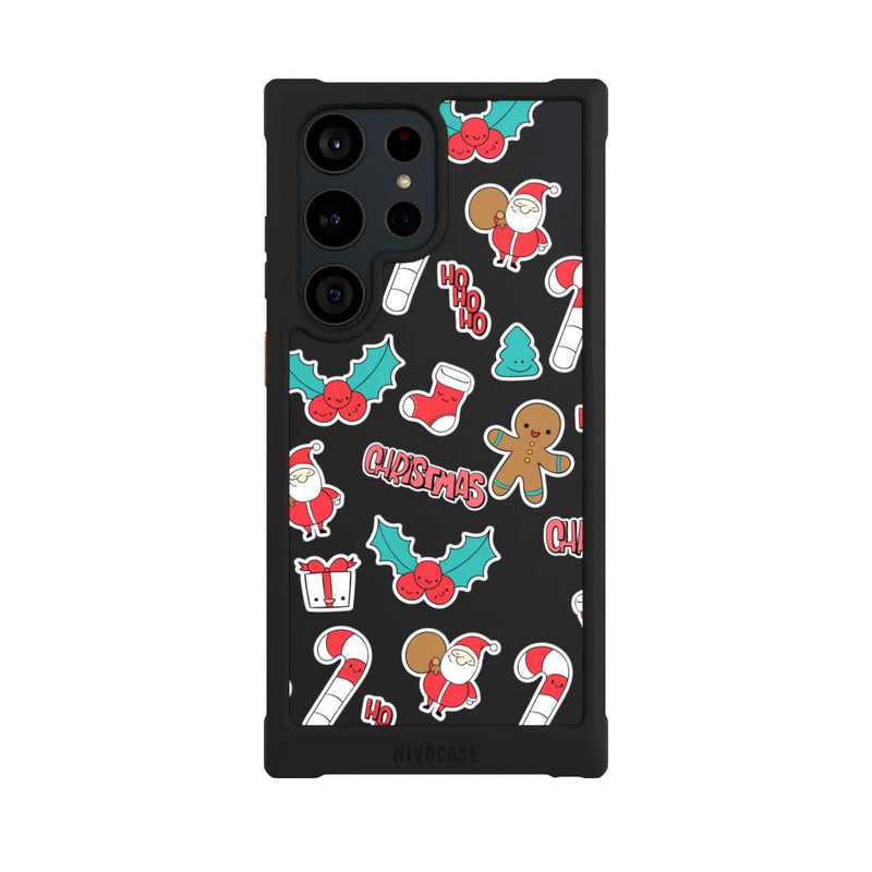 Galaxy S23 Ultra NIVOmax Christmas Pattern transparent