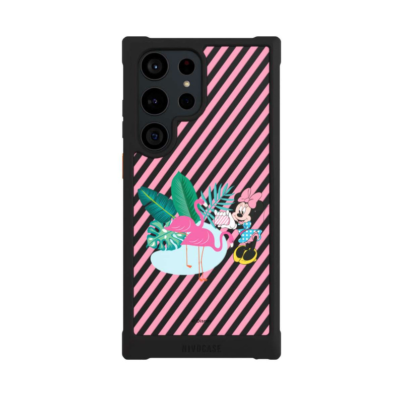 Galaxy S23 Ultra NIVOmax Minnie Flamant Rose sans Fond