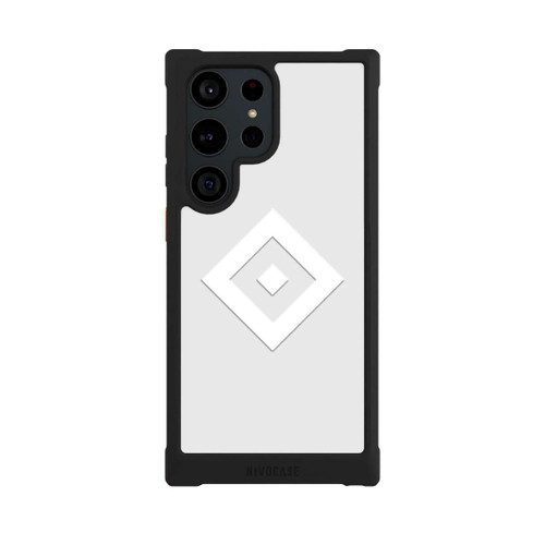 Samsung Galaxy S23 Ultra NIVOmax Rauten Logo auf HSV Grau