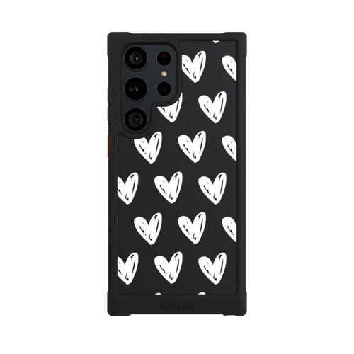 Samsung Galaxy S23 Ultra NIVOmax Herzen Weiß ohne Hintergrund