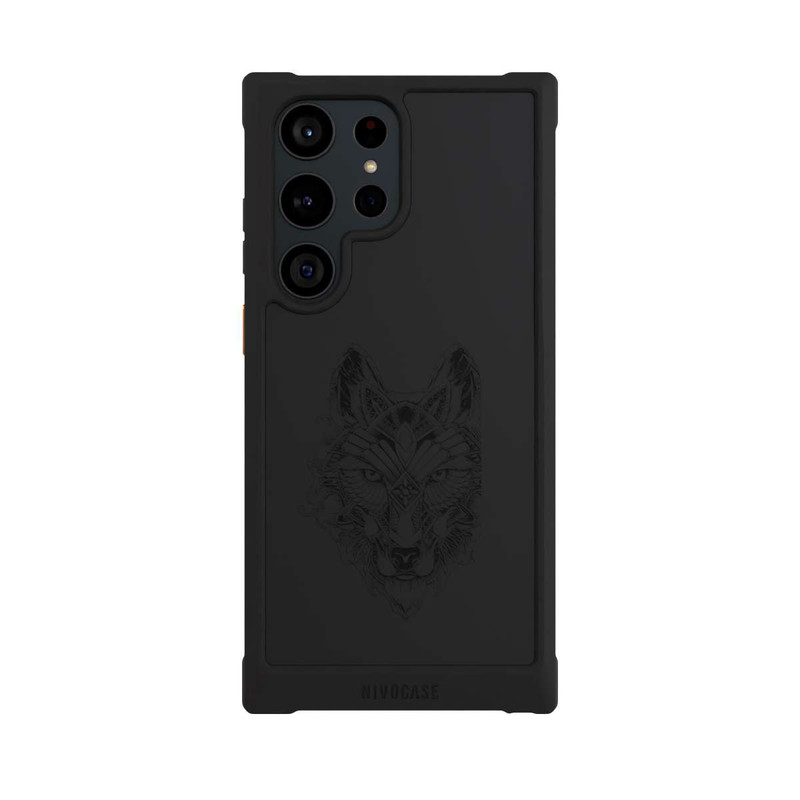 Galaxy S23 Ultra NIVOmax Wolf Mandala ohne Hintergrund