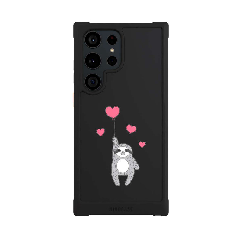 Galaxy S23 Ultra NIVOmax Love Sloth Transparent
