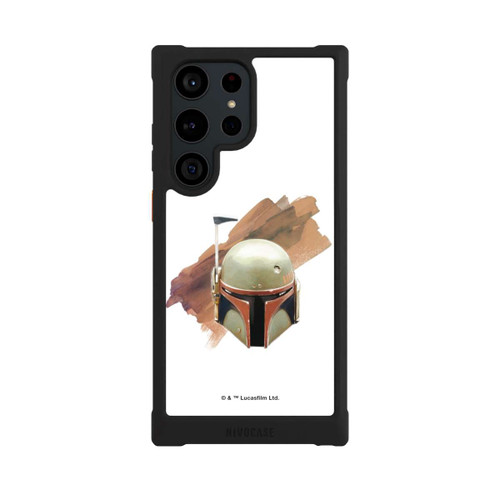 Samsung Galaxy S23 Ultra NIVOmax Boba Fett Helm Weiß