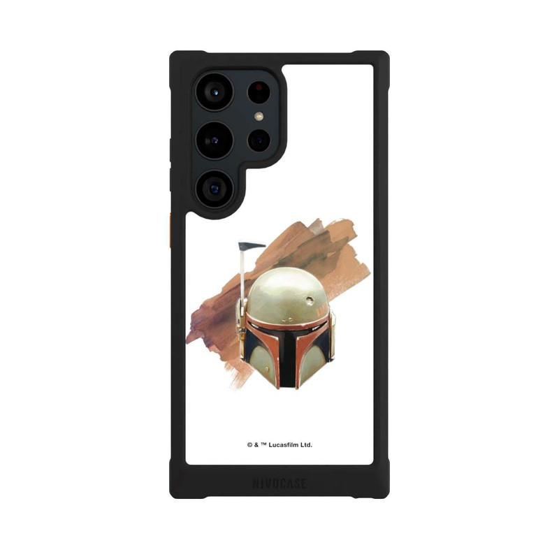 Galaxy S23 Ultra NIVOmax Boba Fett Helmet White