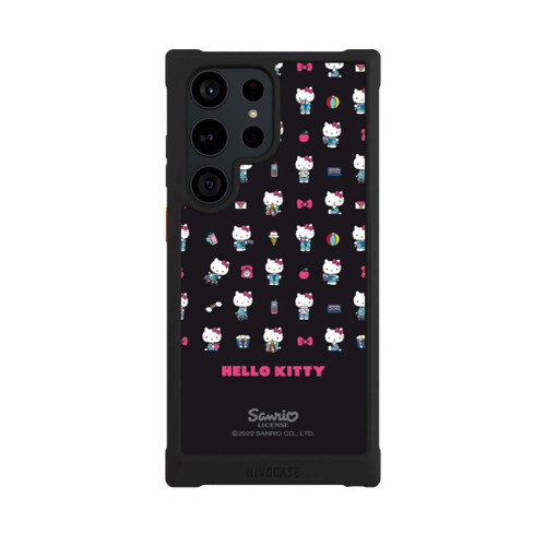 Samsung Galaxy S23 Ultra NIVOmax Hello Kitty 90s Schwarz