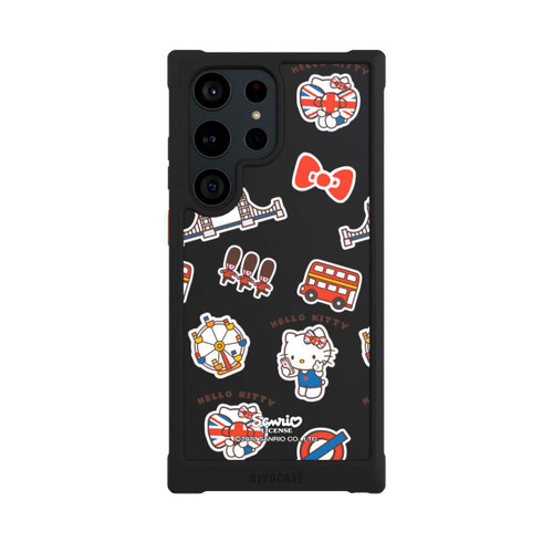 Samsung Galaxy S23 Ultra NIVOmax Hello Kitty Londoner Abzeichen Transparent