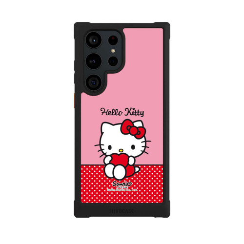 Samsung Galaxy S23 Ultra NIVOmax Hello Kitty sitzend mit Herz