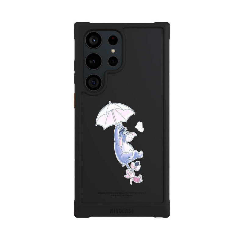 Galaxy S23 Ultra NIVOmax Winnie Pooh Eeyeore Find Happiness Transparent