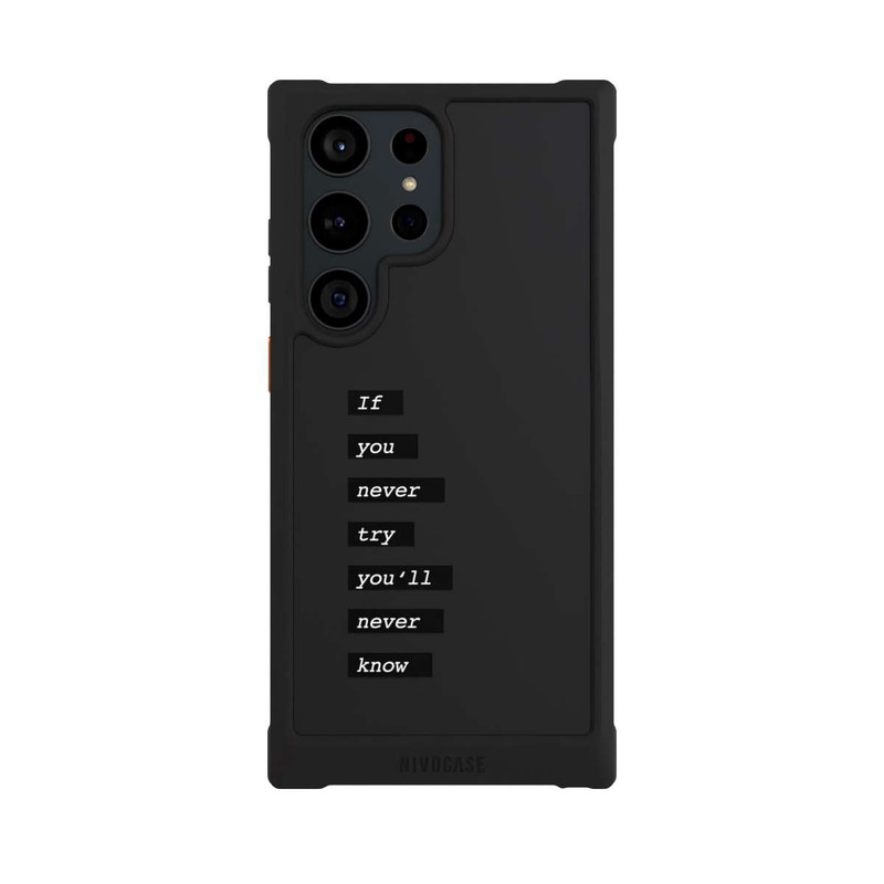 Galaxy S23 Ultra NIVOmax If You Try Black Transparent