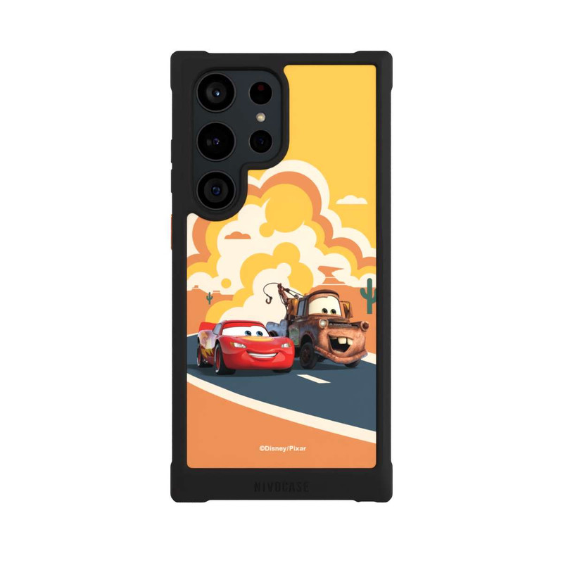 Galaxy S23 Ultra NIVOmax Disney Cars Lightning McQueen Und Hook on the Road