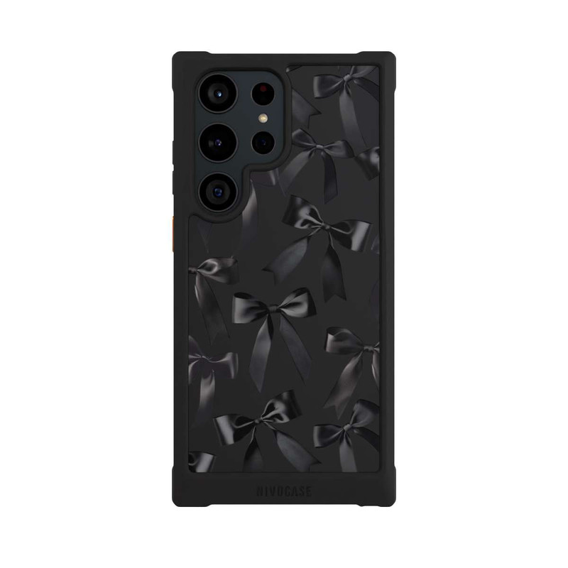 Galaxy S23 Ultra NIVOmax Schwarze Satinschleifen