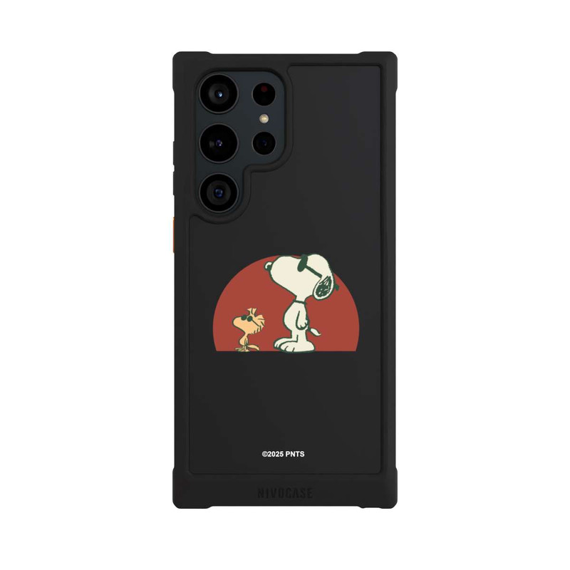 Galaxy S23 Ultra NIVOmax Snoopy Woodstock Far Out transparent