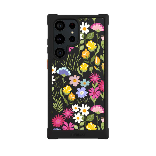 Samsung Galaxy S23 Ultra NIVOmax Bunte Sommerblumen Transparent