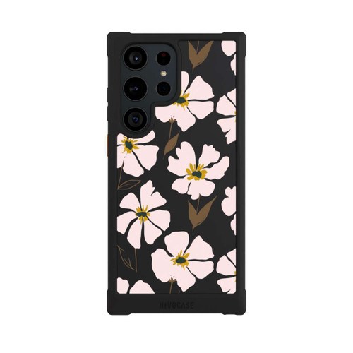 Samsung Galaxy S23 Ultra NIVOmax Simple Pastell Flowers Rose Transparent