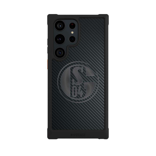 Samsung Galaxy S23 Ultra NIVOmax Schalke 04 Carbon Look