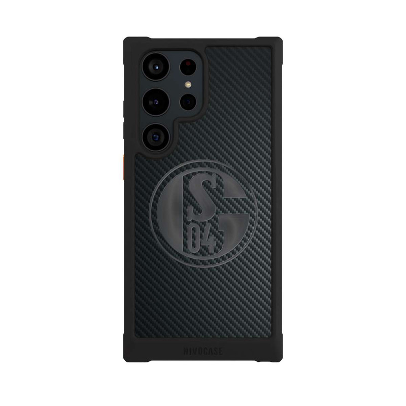 Galaxy S23 Ultra NIVOmax Schalke 04 Carbon Look