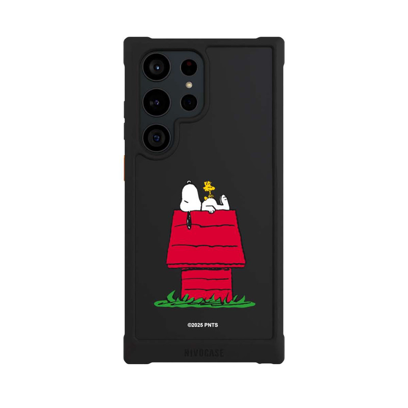 Galaxy S23 Ultra NIVOmax Snoopy and Woodstock Classic transparent