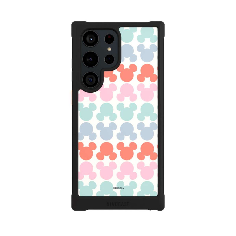 Galaxy S23 Ultra NIVOmax Disney Mickey Icon Pattern Red and Pink