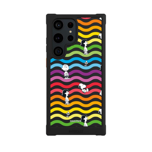 Samsung Galaxy S23 Ultra NIVOmax Snoopy Pattern Rainbow Transparent
