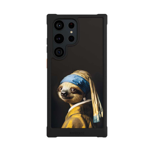 Samsung Galaxy S23 Ultra NIVOmax Faultier mit dem Perlenohrring