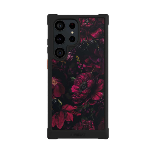 Samsung Galaxy S23 Ultra NIVOmax Dunkle Rote Blumen Liebe