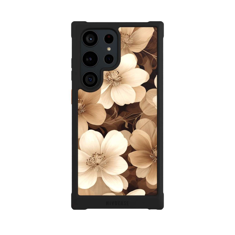 Galaxy S23 Ultra NIVOmax Naturfarbene Negativblumen mit KI