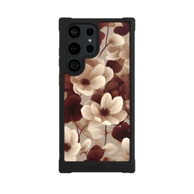 Galaxy S23 Ultra NIVOmax Naturfarbenes Blumenmuster mit KI