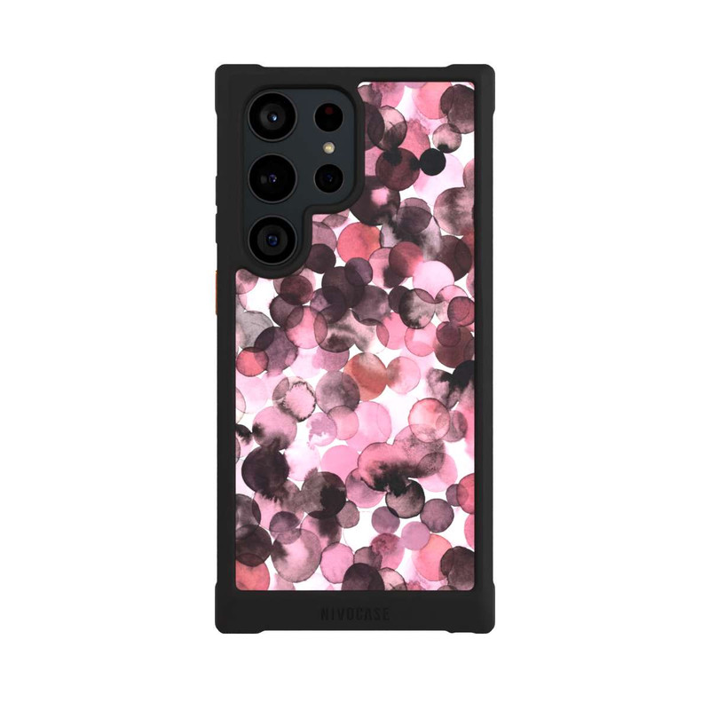 Galaxy S23 Ultra NIVOmax Purple Dots Watercolor