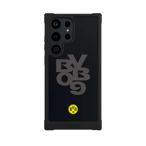 Samsung Galaxy S23 Ultra NIVOmax BVB09 Grau Schwarz