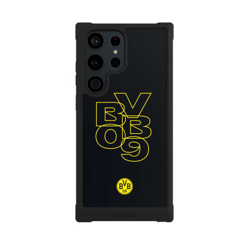 Samsung Galaxy S23 Ultra NIVOmax BVB09 Gelb Schwarz