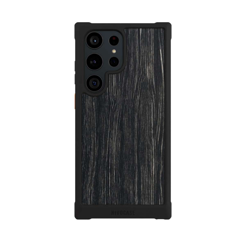 Galaxy S23 Ultra NIVOmax Dunkle Holzstruktur