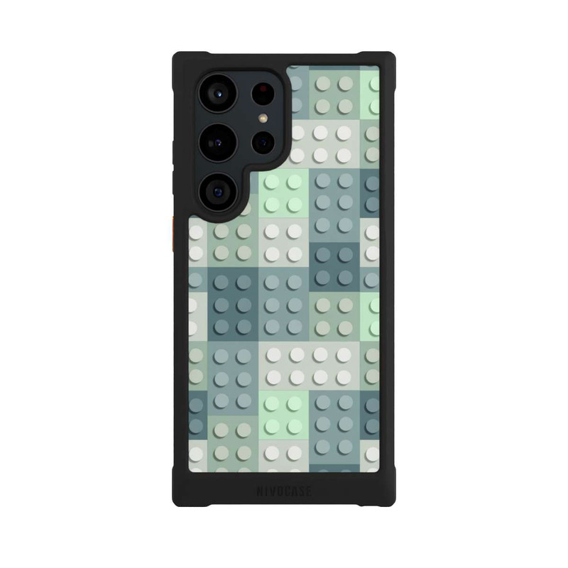 Galaxy S23 Ultra NIVOmax Modèle de blocs verts
