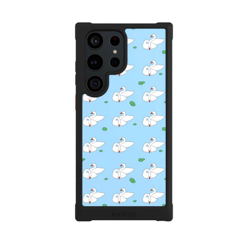 Samsung Galaxy S23 Ultra NIVOmax Ducks Pattern Blue Pond